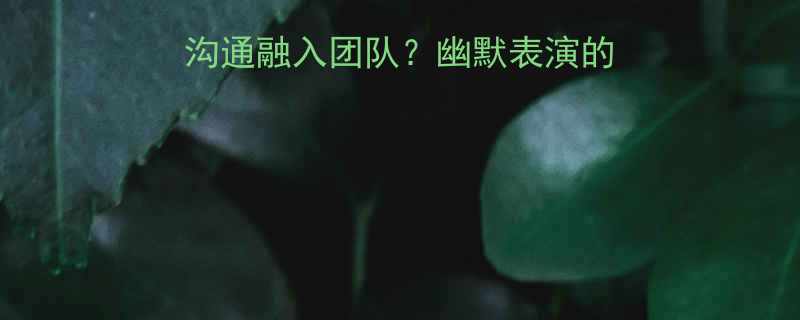 新人入职如何用幽默沟通融入团队幽默表演的5大技巧与注意事项